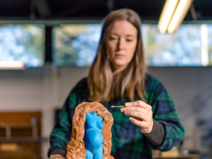 Pregnancy sculpture-process