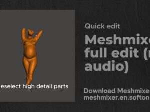 Digital sculpting- quick edit model (no audio)